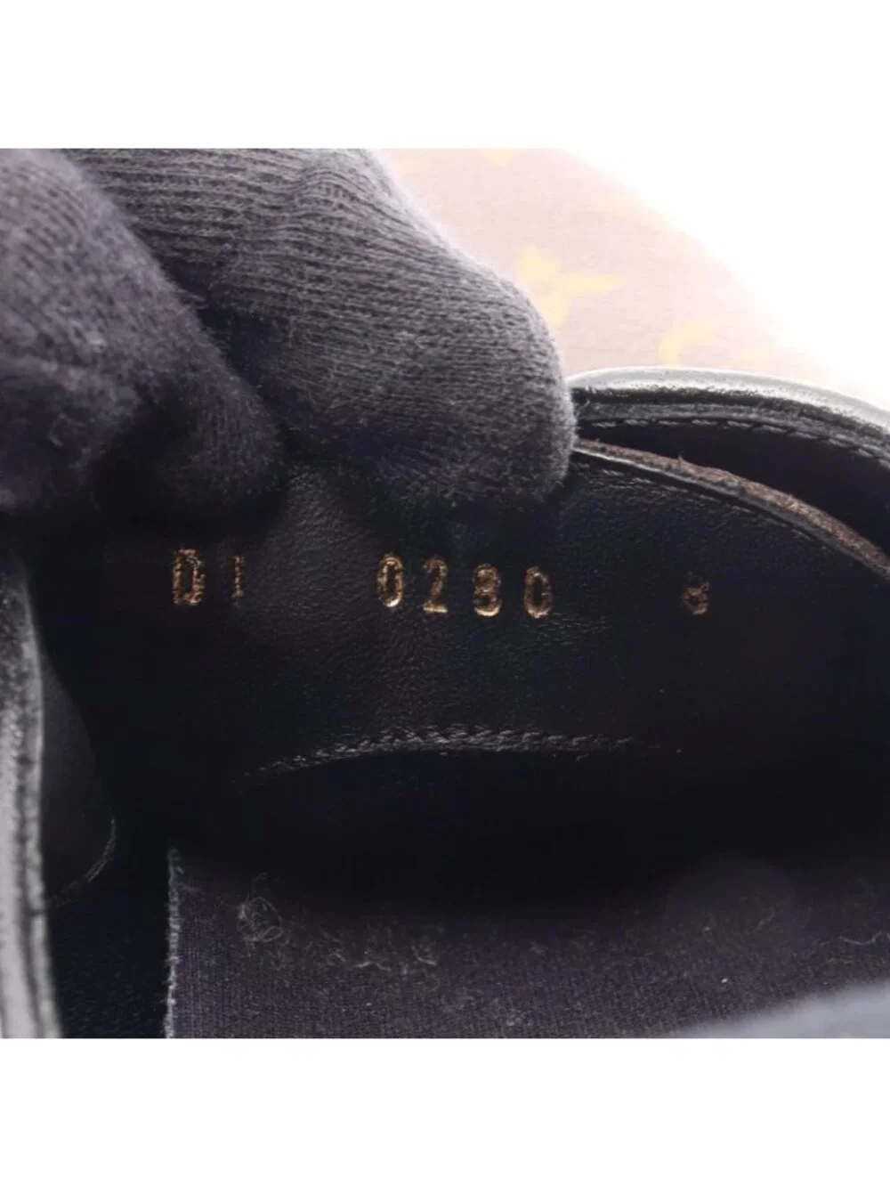 Louis Vuitton Shoes Black Ice Line Monolam Derby Canvas